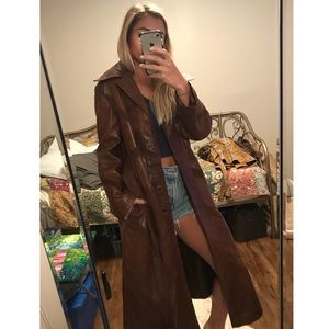 1970s vintage leather coat